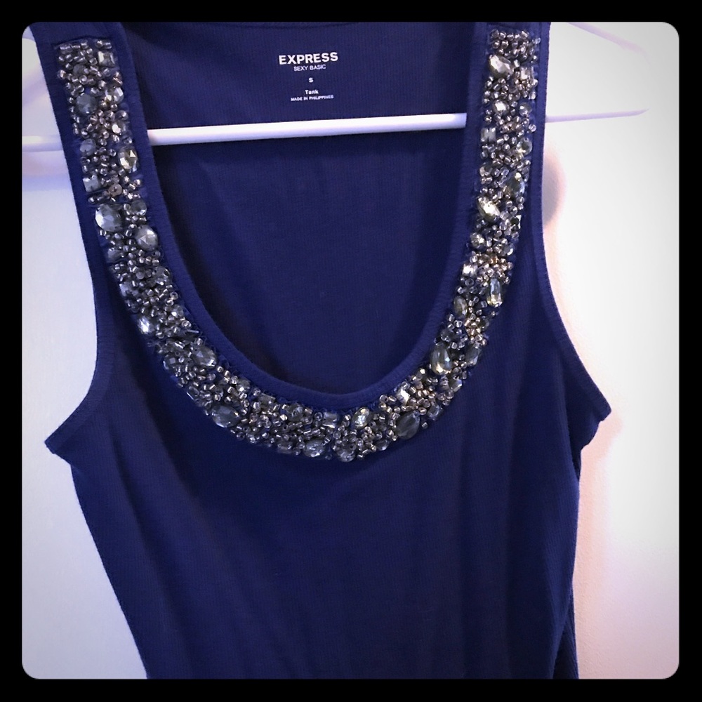 Express embellished tank